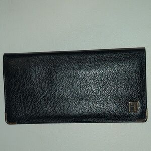 Dunhill Long Black Leather wallet unisex